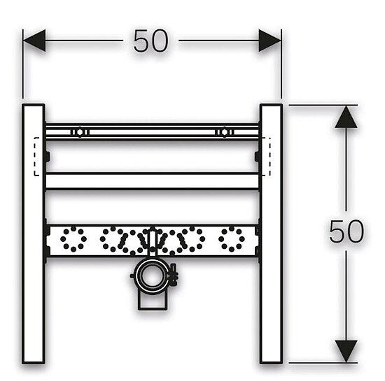 GEBERIT Vorbauelement Duofix, für Waschtische, 111.464.00.1