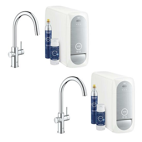 Grohe Blue Home, Spültischbatterie mit Filterfunktion, C-Auslauf