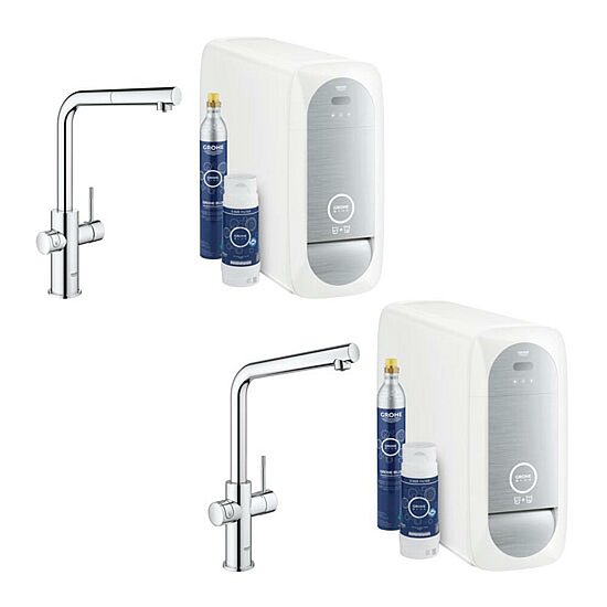 Grohe Blue Home, Spültischbatterie mit Filterfunktion, L-Auslauf