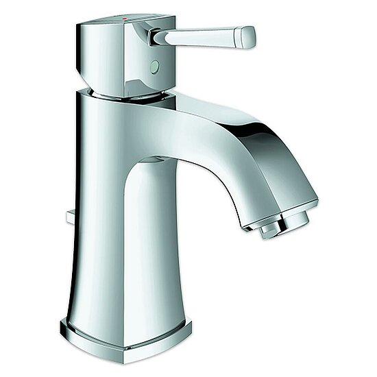 Grandera Einhand-Waschtischbatterie, GROHE, DN 15 M-Size, Zugstangen-Ablaufgarnitur 1 1/4“, chrom