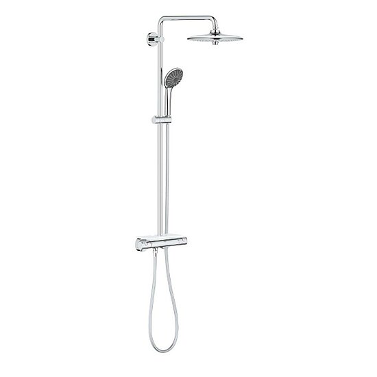 Vitalio joy System 260, GROHE, Brause-und Duschsysteme mit Thermostatbatterie, Chrom