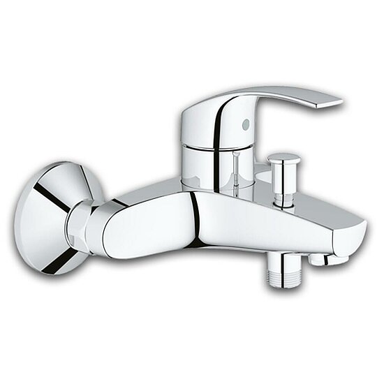 Wannenmischer GROHE Serie Eurosmart, verchromt, Einhebelmischer