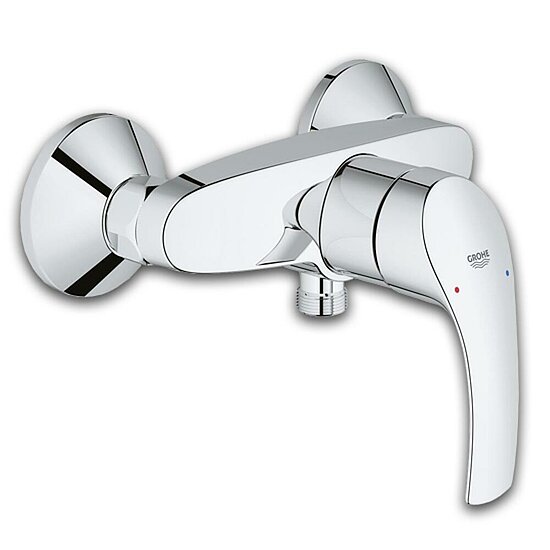 Brausemischer GROHE Serie Eurosmart, verchromt, Einhebelmischer