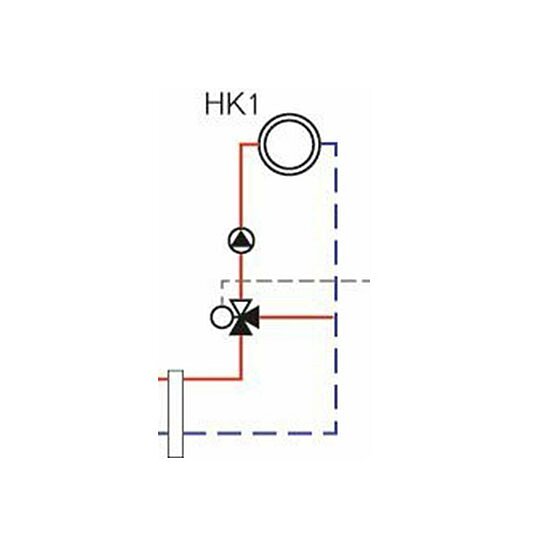 Heizkreiserweiterung Logaplus, Buderus, 1 Heizkreis gemischt, mit Weiche, bis 15/20 kW