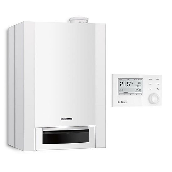 Gasbrennwertgerät GB172 T50, 24kW, Buderus, Aufputz mit integriertem Speicher, Erdgas E