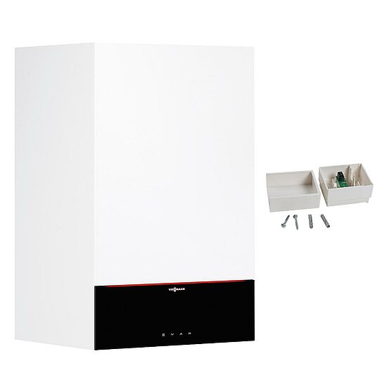 Gastherme Vitodens 200-W, 19 kW, 7 Zoll Display, witterungsgeführt, Kombitherme, Viessmann