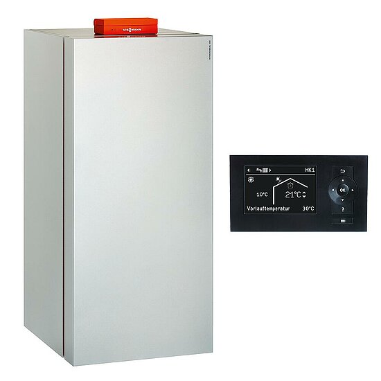 Gaskessel Paket Vitrocrossal 300, 26 kW, bodenstehend, mit Mischer, Vitotronic 200 KW6B, Viessmann