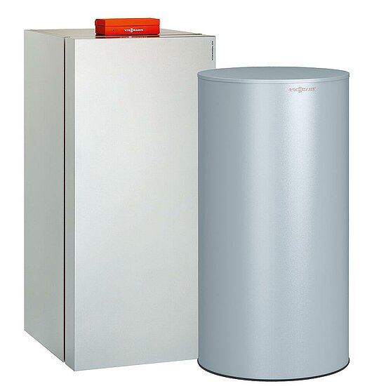 Gaskessel Paket Vitocrossal 300, 13 kW, 200 L Vitocell 100-V CVAA, ohne Mischer, Viessmann