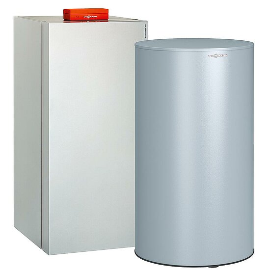 Gaskessel Paket Vitocrossal 300, 26 kW, 300 L Vitocell 100-V CVAB, ohne Mischer, Viessmann