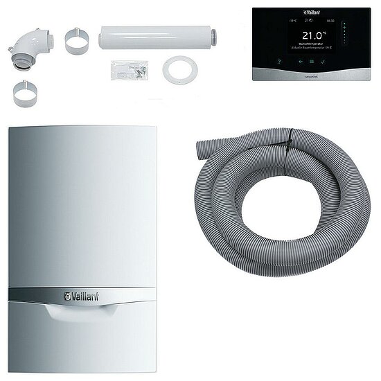 VAILLANT Paket 1.800 Mehrfachbel. 2er VC 206/5-5 E,VRT 380, inkl. Abgasleitung