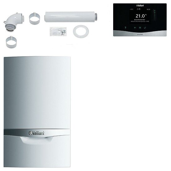 VAILLANT Paket 1.802 Mehrfachbel. 3er VC 206/5-5 E,VRT 380, inkl. Abgasleitung