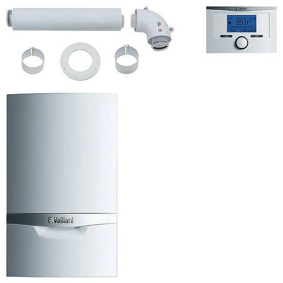 VAILLANT Paket 1.600/3 Mehrfachbel. 2er VCW 206/5-5 E,VRT 350,inkl.Abgasleitung