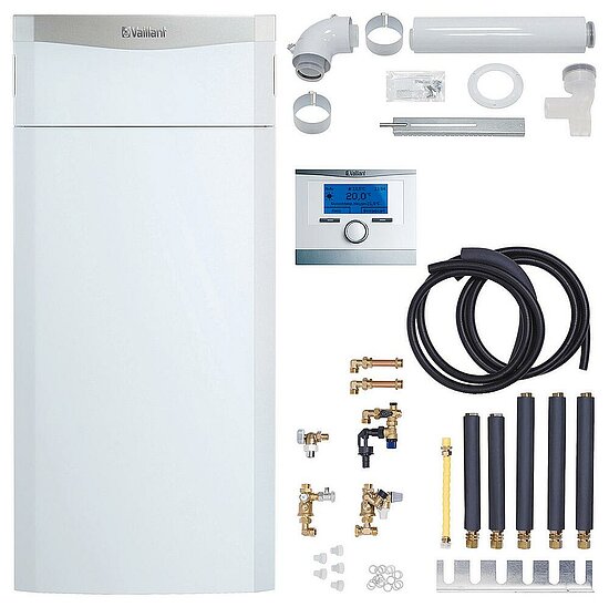 VAILLANT Paket 1.398/5 ecoCOMPACT VSC146 VRC 700/5, Konsole, Luft/Abgas Flex.