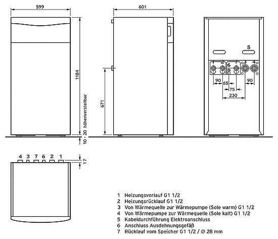 VAILLANT flexoTHERM exclusive VWF 117/4 (Sole/Wasser)