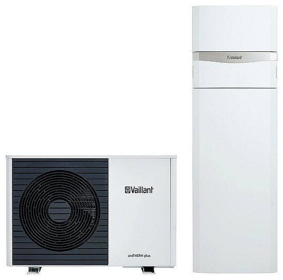 VAILLANT Luft/Wasser Wärmepumpe aroTHERM plus mit uniTOWER plus VWL 35/6 A S2 mit VIH QW 190/6 E