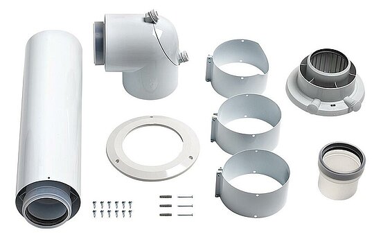 VAILLANT Anschluss-Set 80/125 mm PP für Überdruck-Abgassystem