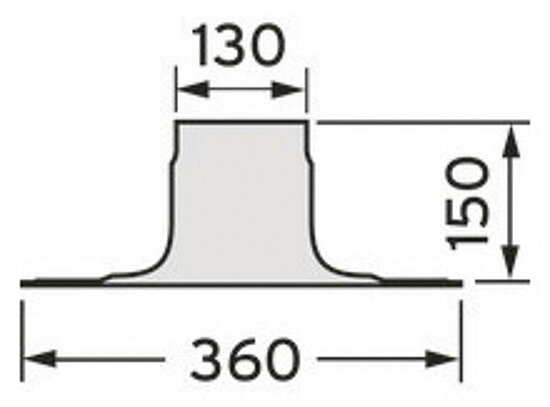 VAILLANT Flachdachkragen für senkrechte Dachdurchführungen