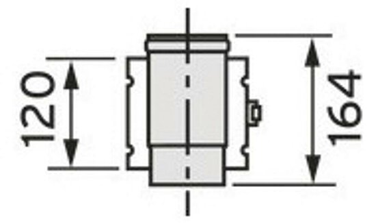 VAILLANT Trennvorrichtung Brennwert Luft-/Abgasführung. PP. 80/125 mm