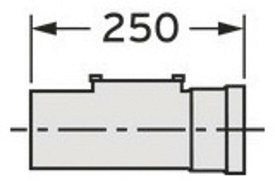 VAILLANT Revisionsöffnung Brennwert 0.25 m für starre Abgasleitung DN 80. PP