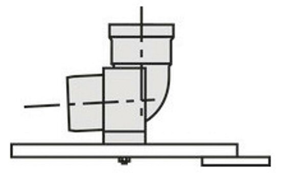 VAILLANT Stützbogen mit Konsole für starre Abgasleitung DN 80. PP