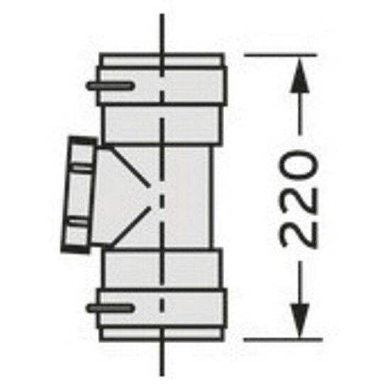 VAILLANT Set 2 Revisionselement. Brennw. für flexible Abgasleitung DN 100. PP