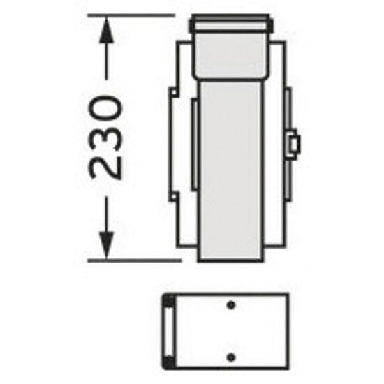 VAILLANT Reinigungsöffnung Brennwert Luft-/Abgasführung. PP. 60/100 mm. 0.23m