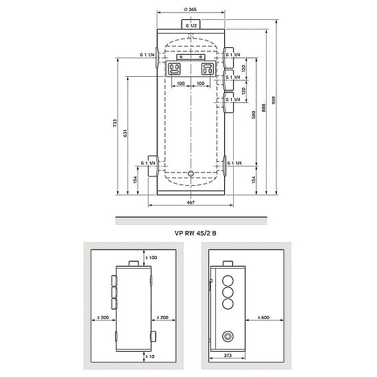 VAILLANT Pufferspeicher VP RW 45/2 B