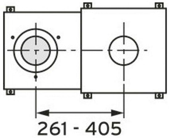 VAILLANT Anschluss-Set LAS. Brennwert 60/100mm. f. san. LAS b. 450 Breite