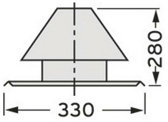 VAILLANT Edelstahl-Schachtabdeckung für Abgasleitung DN 80