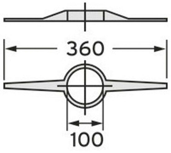 VAILLANT Abstandshalter Schacht (7 St.) für flexible Abgasleitung DN 100. PP