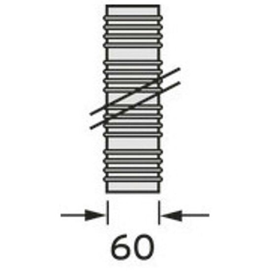 VAILLANT 15 m flexibles Rohr für flexibles Abgassystem DN 60. PP