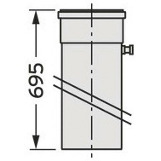 VAILLANT Geräte-Anschluss-Stück DN 200 PP für VKK 2006/3-2806/3