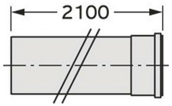 VAILLANT Verlängerung DN 200 PP 2.0 m