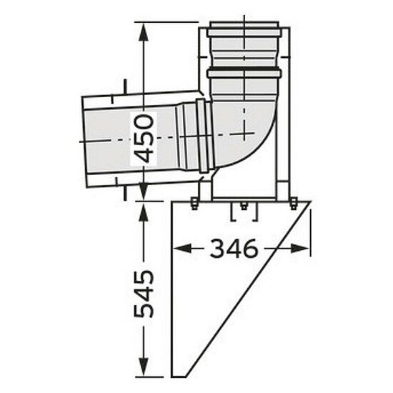 VAILLANT Außenwandanschluss DN 225/160 Edelstahl für Abgassystem Fassade DN 160