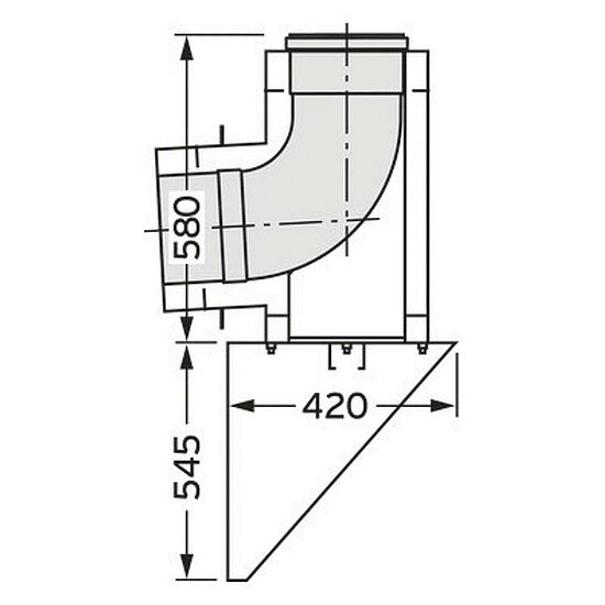 VAILLANT Außenwandanschluss DN 300/200 Edelstahl für Abgassystem Fassade DN 200