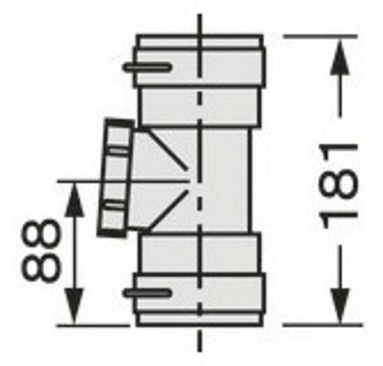 VAILLANT Revisionselement DN 60 PP für Abgassystem DN 60 PP flexibel