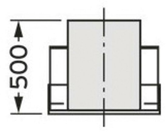 VAILLANT Mündungsabschluss 250/350 mm für Fassadenverlegung konz. PP/Edelst.