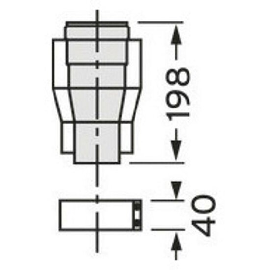 VAILLANT Übergangsstück 60/100 mm auf 80/125 mm. für ecoPower