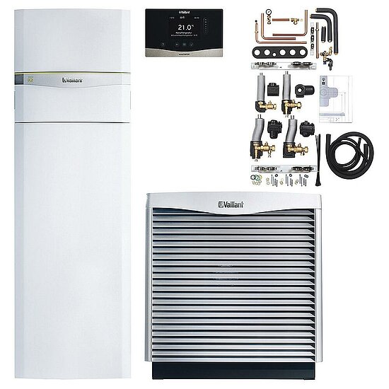 VAILLANT Wärmepumpen-Paket FlexoCOMPACT exclusive VWF 58/4 mit aroCOLLECT 4.416 mit Regler