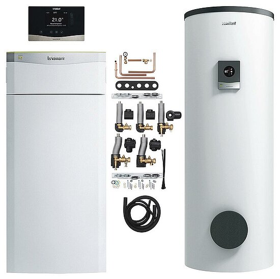 VAILLANT Wärmepumpen-Paket FlexoTHERM exclusive VWF 57 /4 mit fluoCOLLECT 4.421 mit Regler