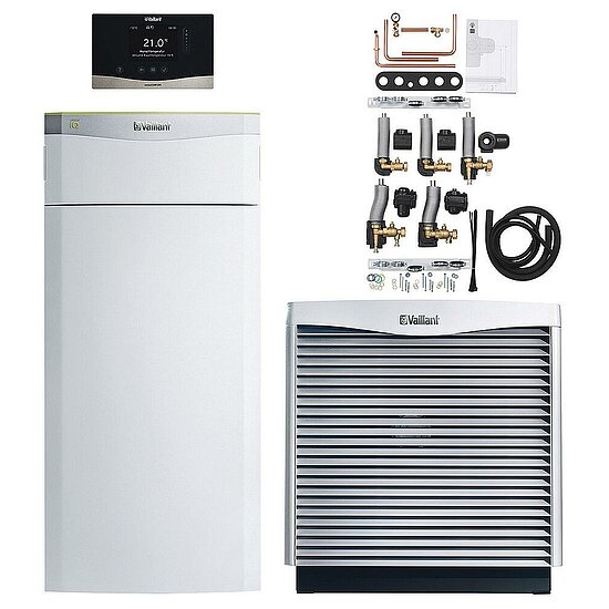 VAILLANT Wärmepumpen-Paket FlexoTHERM 2er Kaskade VWF 157 4.804 mit sensoCOMFORT