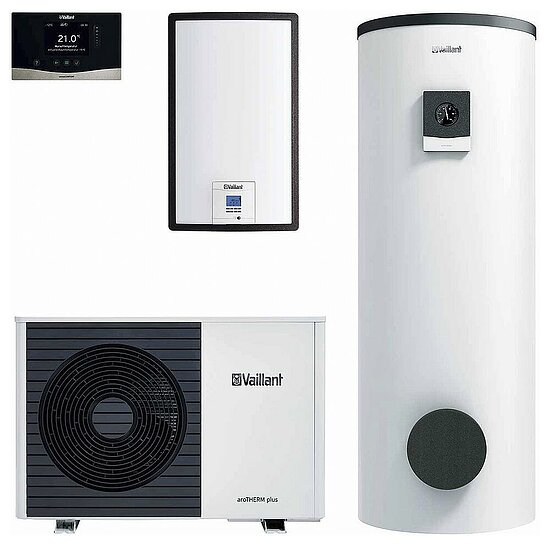 VAILLANT Wärmepumpen-Paket aroTHERM plus VWL 35/6 A S2 uniSTOR plus VIH RW 300 4.30