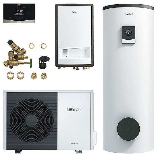 VAILLANT Wärmepumpen-Paket aroTHERM Split VWL 35/5 AS S2 mit VIH RW 300/3 BR 4.019