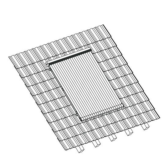 Montageset Schrägdach Sunex 25 – 60 Grad für 1 HP22 / HP30, Sunex